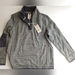 Men's Fat face Airlie Grey Sweatshirt with elbow pads XL